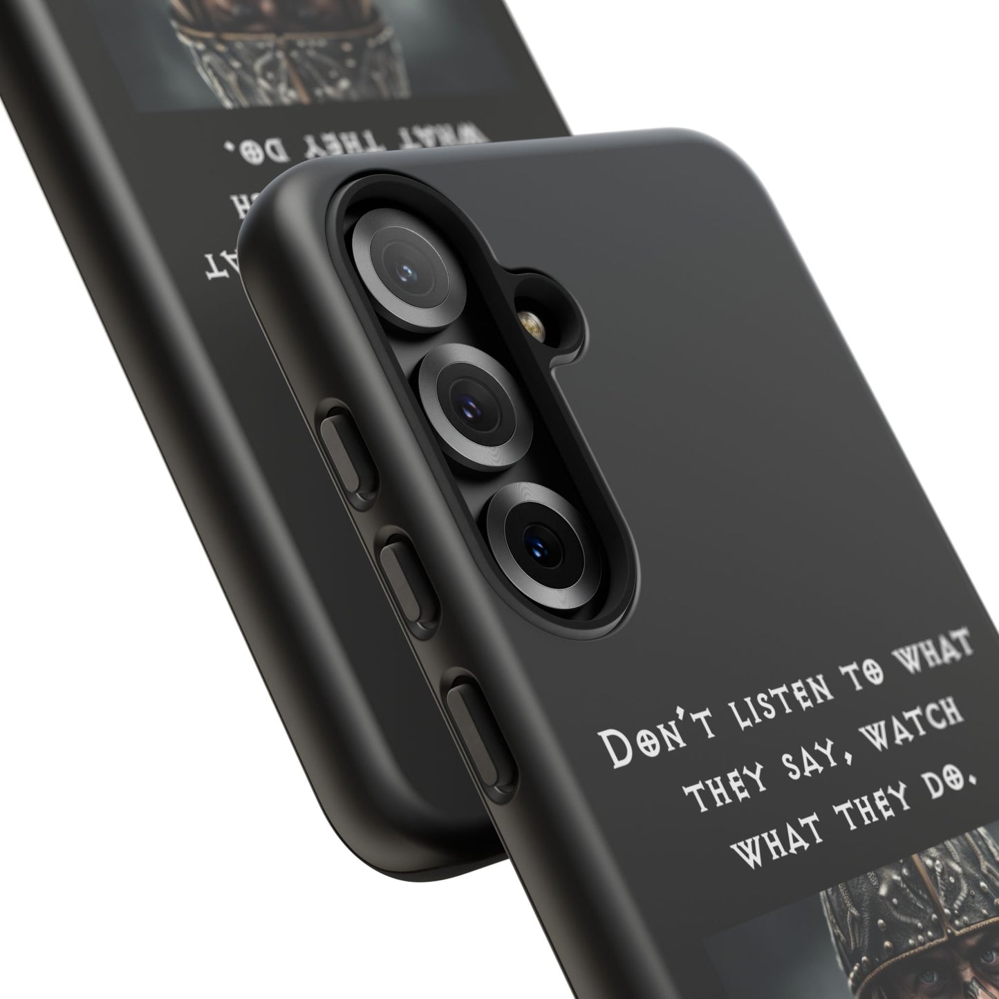 “Watch What They Do” – Viking Quote Tough Phone Case
