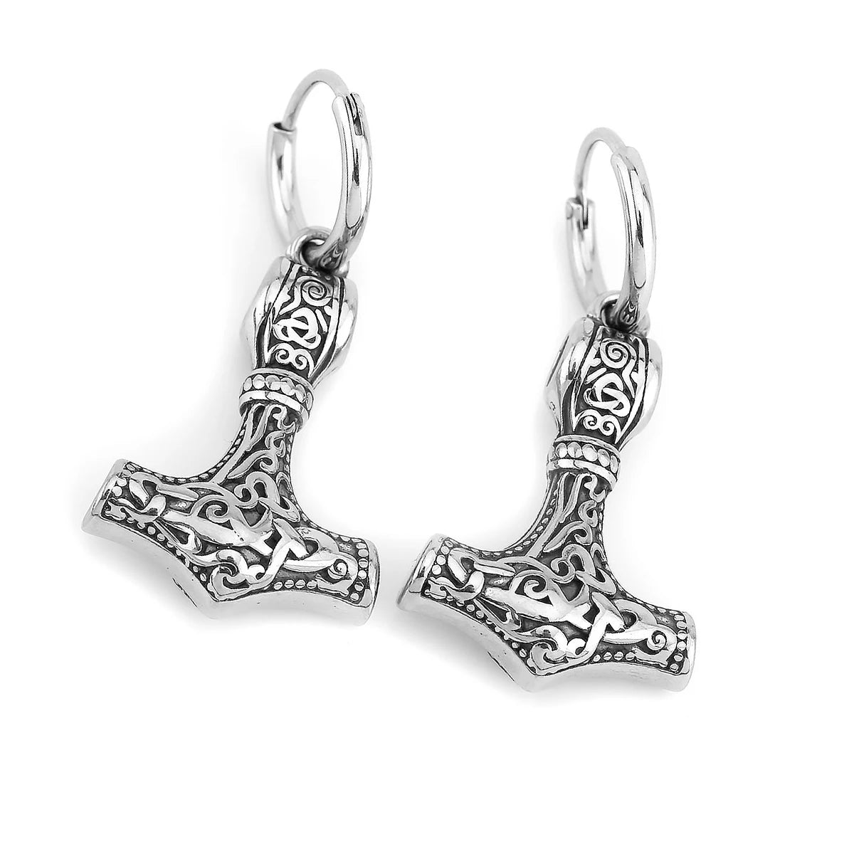 Viking Thor’s Hammer Earrings