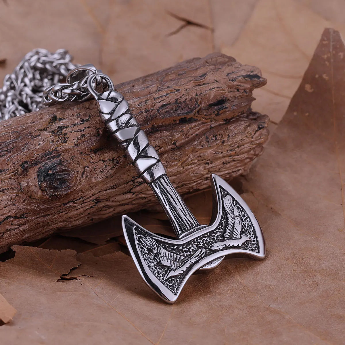 Viking Axe Pendant Necklace