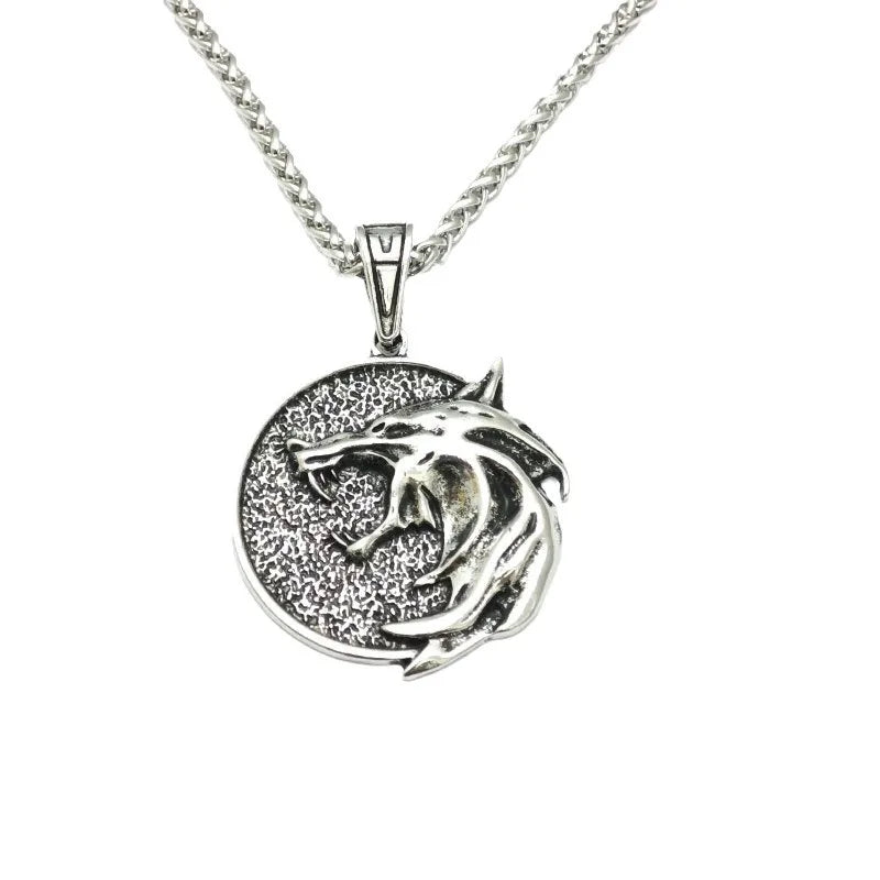 Viking Wolf Stainless Steel Necklace