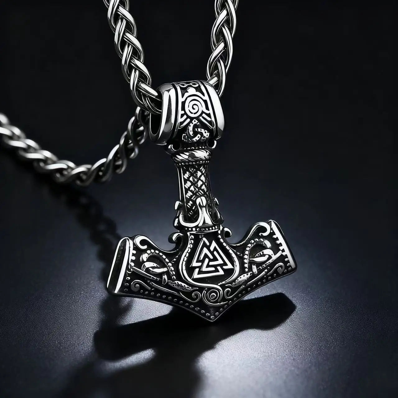 Viking Mjolnir Thor’s Hammer Necklace