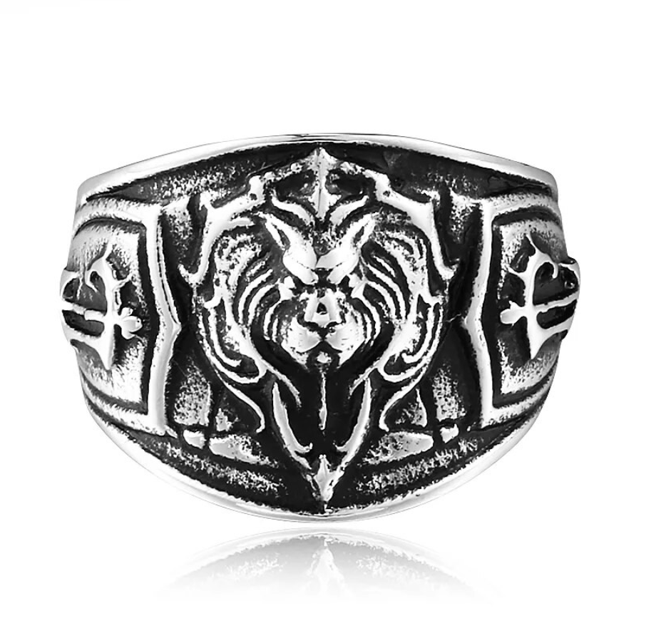 Rings Ancient Greece Nemean Lion Stainless Steel Ring Ancient Treasures Ancientreasures Viking Odin Thor Mjolnir Celtic Ancient Egypt Norse Norse Mythology