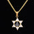 Ancient Greece Gold / 60 CM Masonic Star of David Square and Compasses Necklace