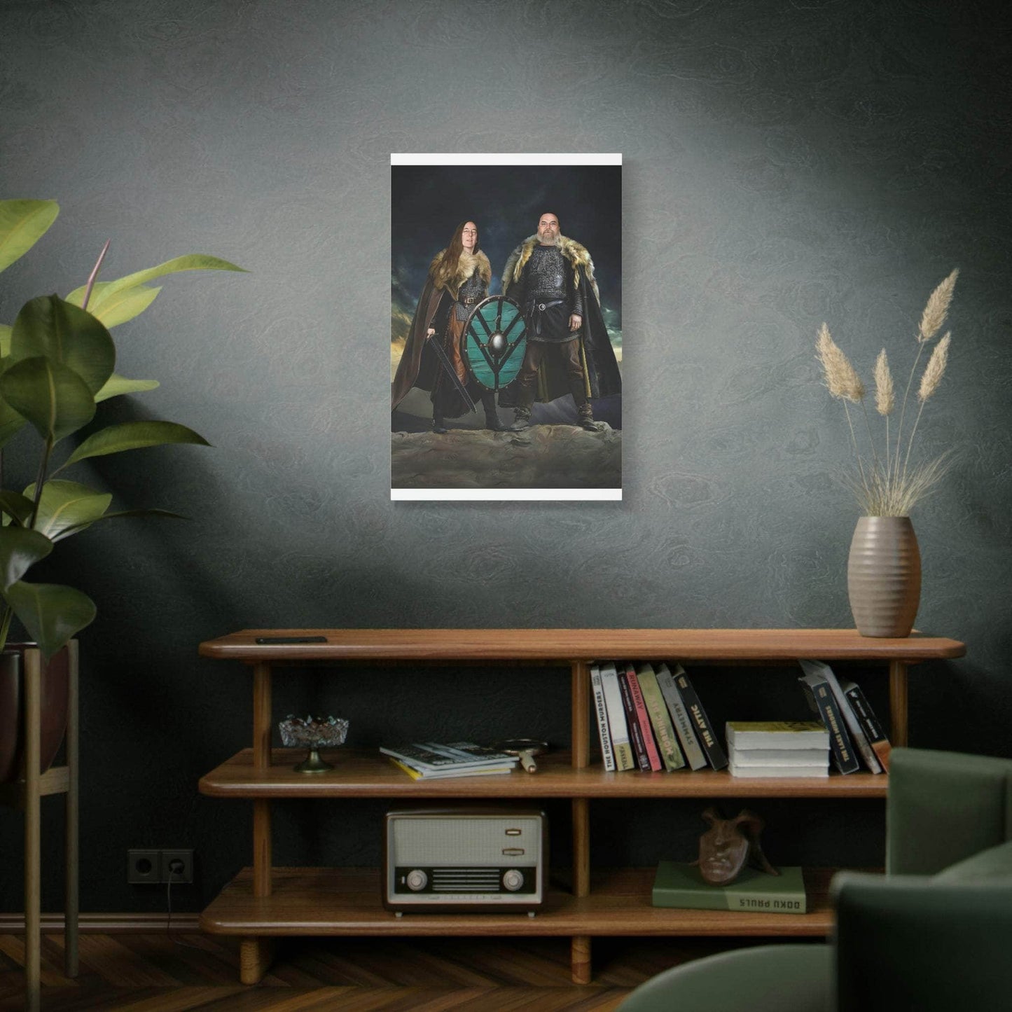 Canvas 'Turn Us to Viking Couple' Customizable Portrait Canvas - Order #136782ant Ancient Treasures Ancientreasures Viking Odin Thor Mjolnir Celtic Ancient Egypt Norse Norse Mythology