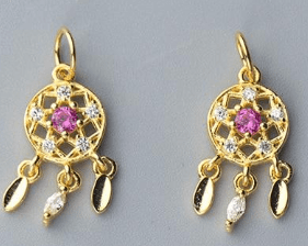 Charms Gold UQBing Silver Color Purple Clear Zircon Dreamcatcher Dangle Charms Jewelry Making DIY Handmade Craft|Charms| Ancient Treasures Ancientreasures Viking Odin Thor Mjolnir Celtic Ancient Egypt Norse Norse Mythology