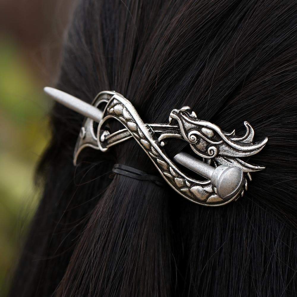 Hair Clips and Pins Viking Norse Dragon Hairpin Ancient Treasures Ancientreasures Viking Odin Thor Mjolnir Celtic Ancient Egypt Norse Norse Mythology