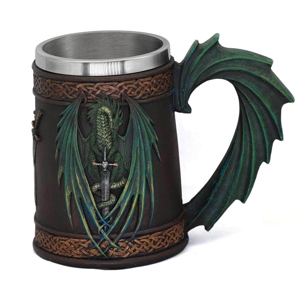 Mugs Celtic Dragon Drinking Mug Ancient Treasures Ancientreasures Viking Odin Thor Mjolnir Celtic Ancient Egypt Norse Norse Mythology