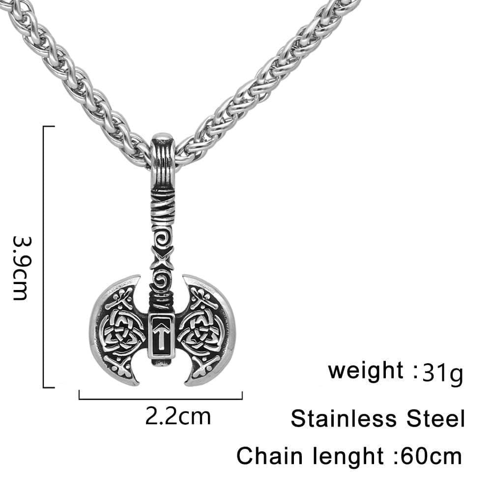 Necklaces Vikings Nordic Axe Stainless Steel Neckalce Ancient Treasures Ancientreasures Viking Odin Thor Mjolnir Celtic Ancient Egypt Norse Norse Mythology