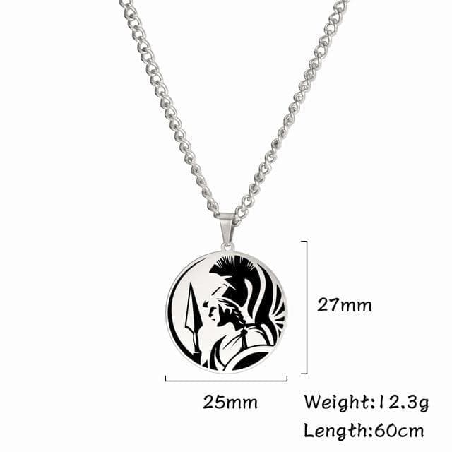 Pendant Necklaces Fishhook Athena Necklace Greek Mythology God King Of Wisdon War Supernatural Gold Color Stainless Steel Gift For Man Woman|Pendant Necklaces| Ancient Treasures Ancientreasures Viking Odin Thor Mjolnir Celtic Ancient Egypt Norse Norse Mythology