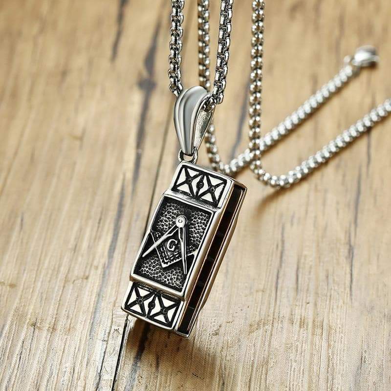 Pendant Necklaces Hip Hop Jewelry Vintage Masonic Design Harmonica Necklace in Stainless Steel Musical Necklace|Pendant Necklaces| Ancient Treasures Ancientreasures Viking Odin Thor Mjolnir Celtic Ancient Egypt Norse Norse Mythology