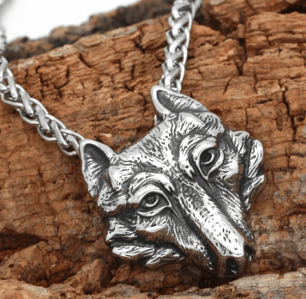 Pendant Necklaces Nordic Fenrir Wolf Head Pendant Necklace Ancient Treasures Ancientreasures Viking Odin Thor Mjolnir Celtic Ancient Egypt Norse Norse Mythology