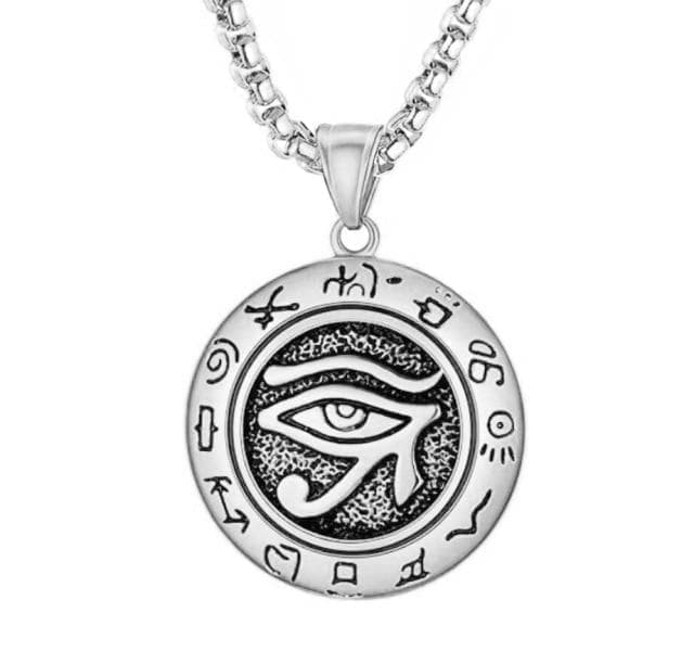 Pendant Necklaces Silver Plated Ancient Egypt Eye of Horus Necklace Ancient Treasures Ancientreasures Viking Odin Thor Mjolnir Celtic Ancient Egypt Norse Norse Mythology