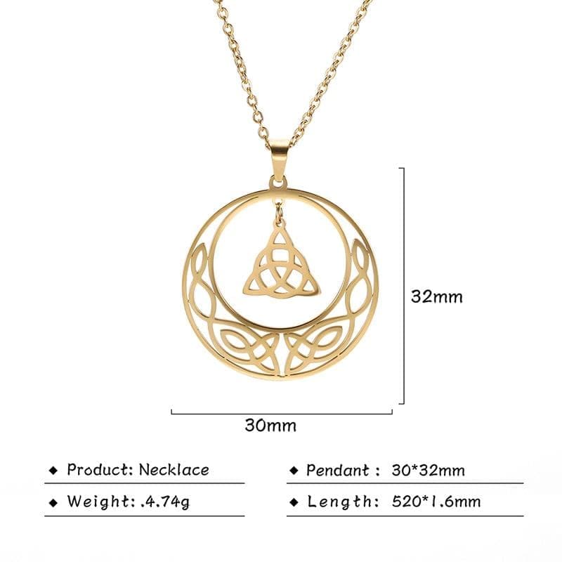 Pendant Necklaces Unift Vintage Viking Celtics Knot Necklace Stainless Steel Chain Pendant Necklaces For Men Women Ancient Amulet Wicca Jewelry|Pendant Necklaces| Ancient Treasures Ancientreasures Viking Odin Thor Mjolnir Celtic Ancient Egypt Norse Norse Mythology