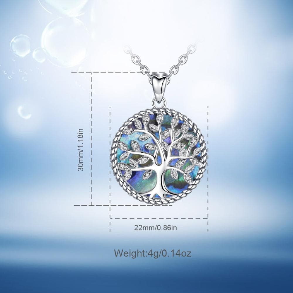 Pendants EUDORA 925 Sterling Silver Tree Of Life Pendant Crystal Leaf Blue Mother of Pearl Necklace Women Fine Jewelry Gift with Box D170|Pendants| Ancient Treasures Ancientreasures Viking Odin Thor Mjolnir Celtic Ancient Egypt Norse Norse Mythology