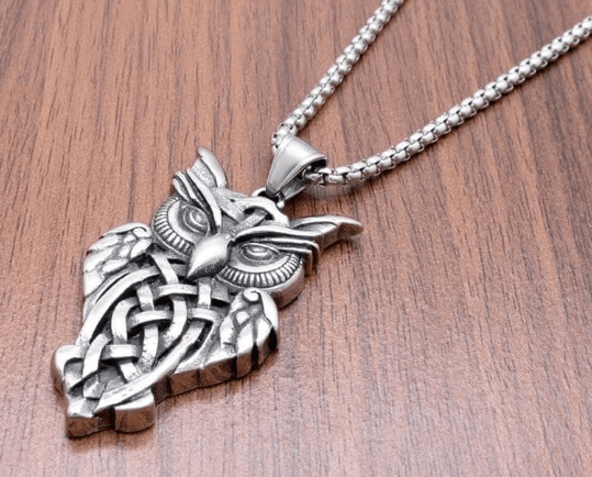 Pendants Free Shipping 316L stainless steel Nordic Vikings Runes Amulet Pendant Necklace owl Runes PENDANT Necklace Nordic Talisman|Pendants| Ancient Treasures Ancientreasures Viking Odin Thor Mjolnir Celtic Ancient Egypt Norse Norse Mythology