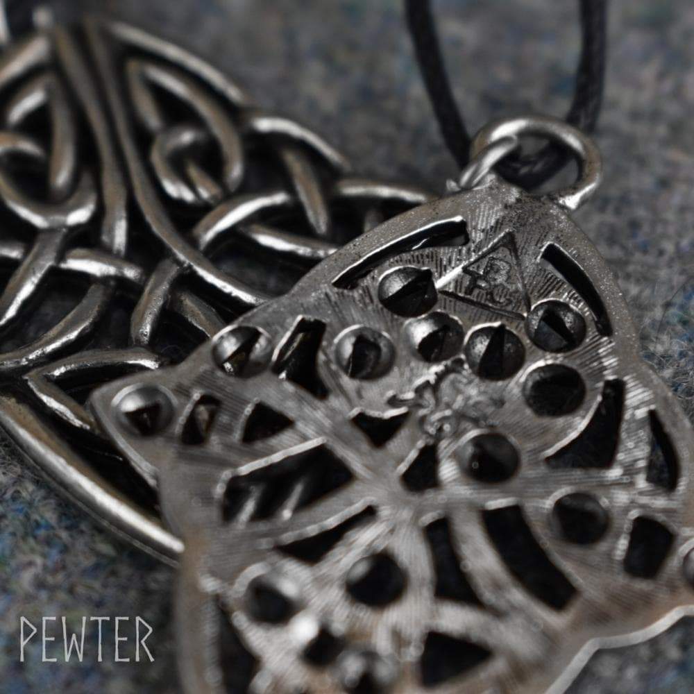 Celtic Diamond Knotwork Pewter Pendant
