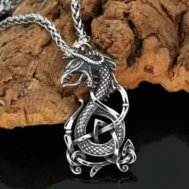 Pendants & Necklaces Pendant + Chain Jörmungandr Viking Necklace Ancient Treasures Ancientreasures Viking Odin Thor Mjolnir Celtic Ancient Egypt Norse Norse Mythology