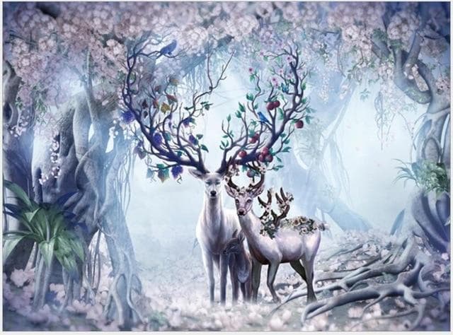 Puzzles Wiccan Enchanted Forest Deers 1000 Pieces Jigsaw Puzzle Ancient Treasures Ancientreasures Viking Odin Thor Mjolnir Celtic Ancient Egypt Norse Norse Mythology