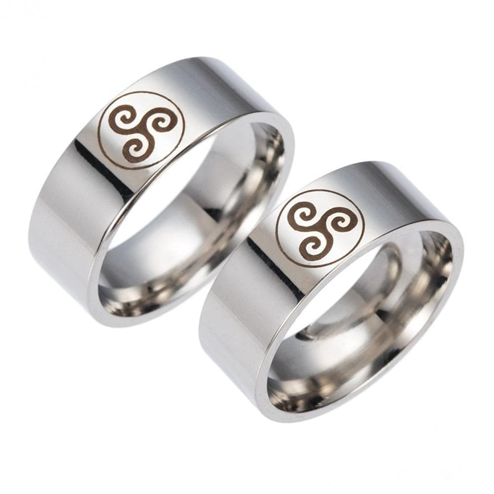 Rings Teen Wolf Logo Signet Ring Fashion Stainless Steel Rings For Men Biker Jewelry Triskele Triskelion Titanium women ring Jewelry|Rings| Ancient Treasures Ancientreasures Viking Odin Thor Mjolnir Celtic Ancient Egypt Norse Norse Mythology