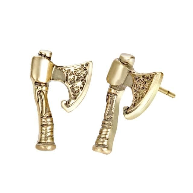 Stud Earrings Antique Gold Cxwind Personality Geometric Retro Ax Hatchet Mens Womens Punk Stud Earring Fashion Piercing Earring Viking Jewelry Accessories|Stud Earrings| Ancient Treasures Ancientreasures Viking Odin Thor Mjolnir Celtic Ancient Egypt Norse Norse Mythology