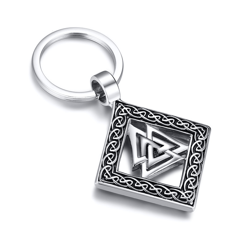 Viking Valknut & Knotwork Stainless Steel Keychain Ancient Treasures Ancientreasures Viking Odin Thor Mjolnir Celtic Ancient Egypt Norse Norse Mythology