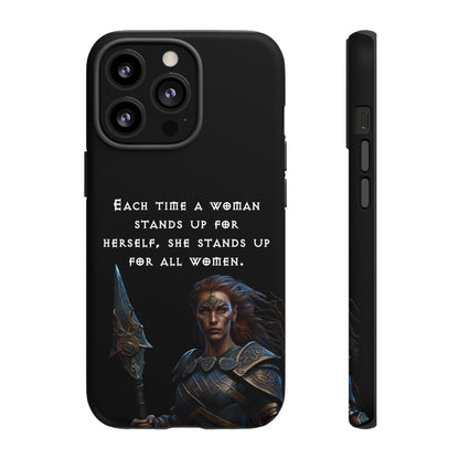 “Stand for All” – Shieldmaiden Warrior Tough Phone Case