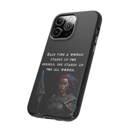 “Stand for All” – Shieldmaiden Warrior Tough Phone Case