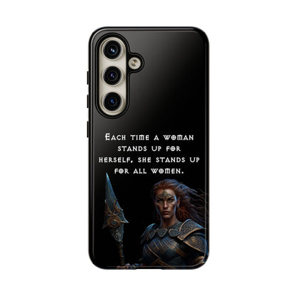 “Stand for All” – Shieldmaiden Warrior Tough Phone Case