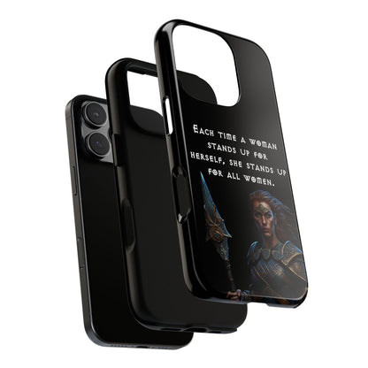 “Stand for All” – Shieldmaiden Warrior Tough Phone Case