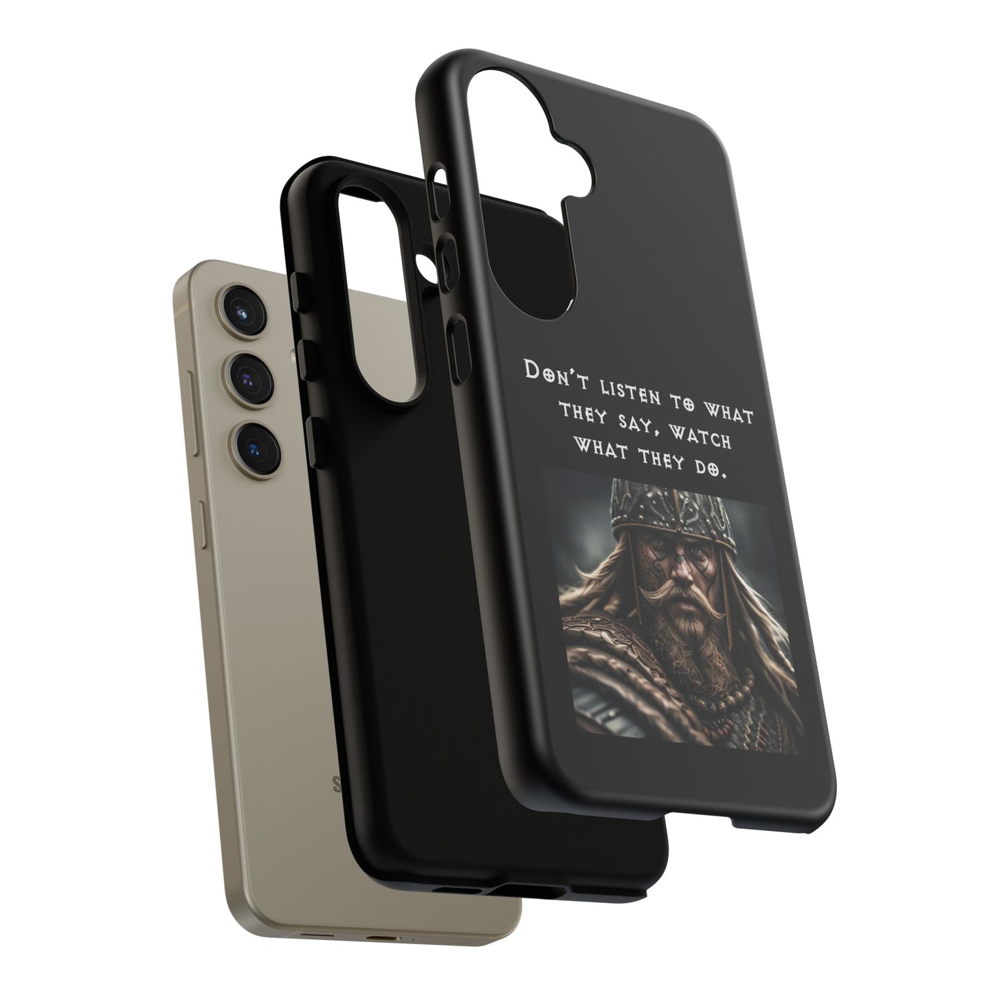 “Watch What They Do” – Viking Quote Tough Phone Case