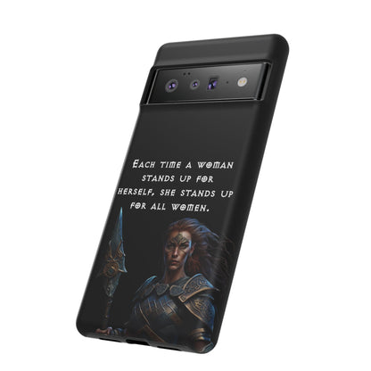 “Stand for All” – Shieldmaiden Warrior Tough Phone Case