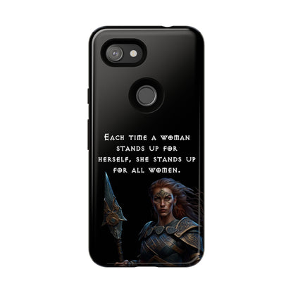 “Stand for All” – Shieldmaiden Warrior Tough Phone Case