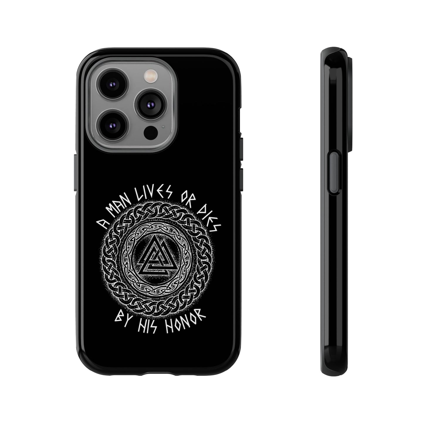 Viking Norse Knotwork Honor Hard Phone Case