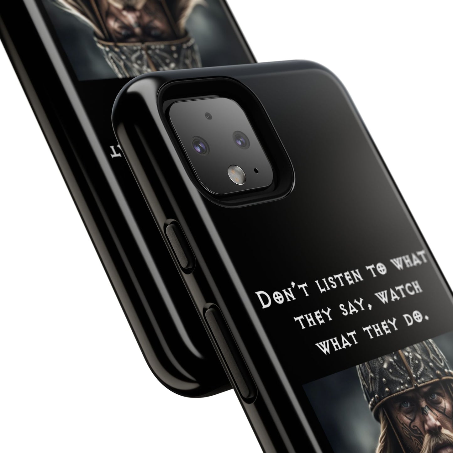 “Watch What They Do” – Viking Quote Tough Phone Case