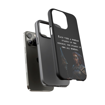 “Stand for All” – Shieldmaiden Warrior Tough Phone Case