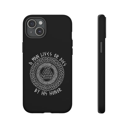 Viking Norse Knotwork Honor Hard Phone Case