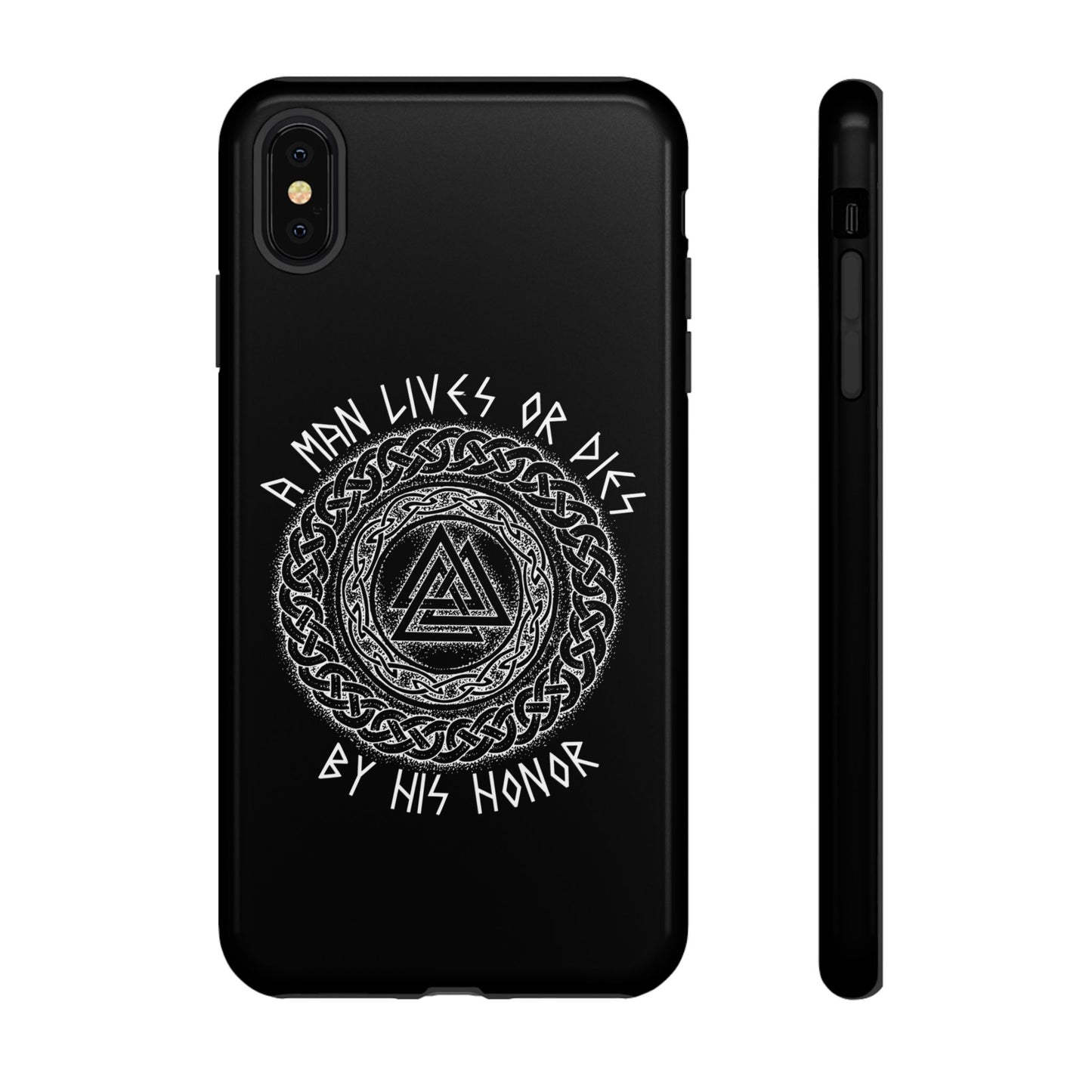 Viking Norse Knotwork Honor Hard Phone Case