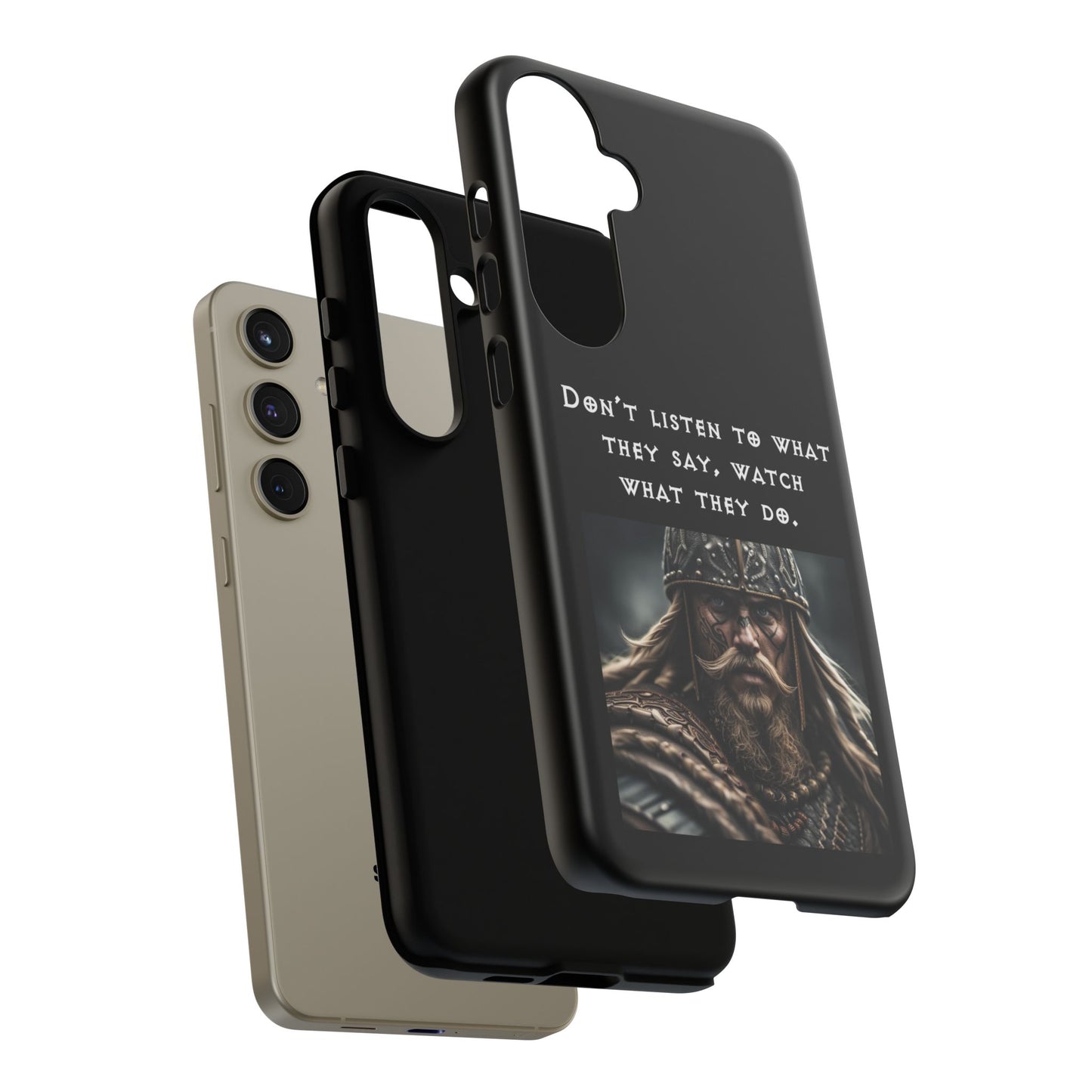 “Watch What They Do” – Viking Quote Tough Phone Case