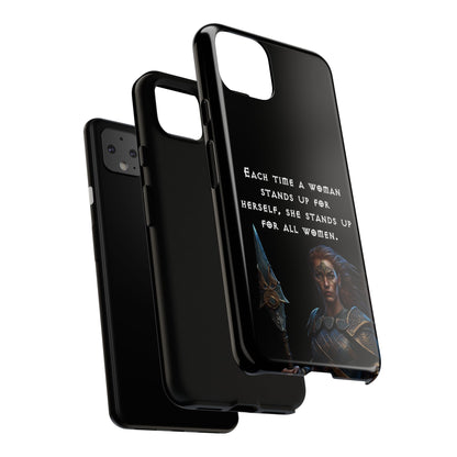 “Stand for All” – Shieldmaiden Warrior Tough Phone Case