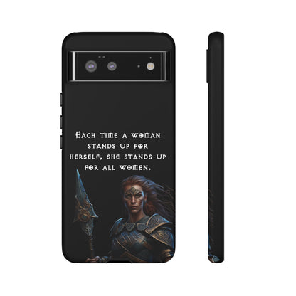“Stand for All” – Shieldmaiden Warrior Tough Phone Case