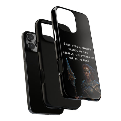 “Stand for All” – Shieldmaiden Warrior Tough Phone Case