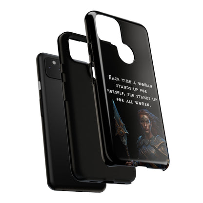 “Stand for All” – Shieldmaiden Warrior Tough Phone Case