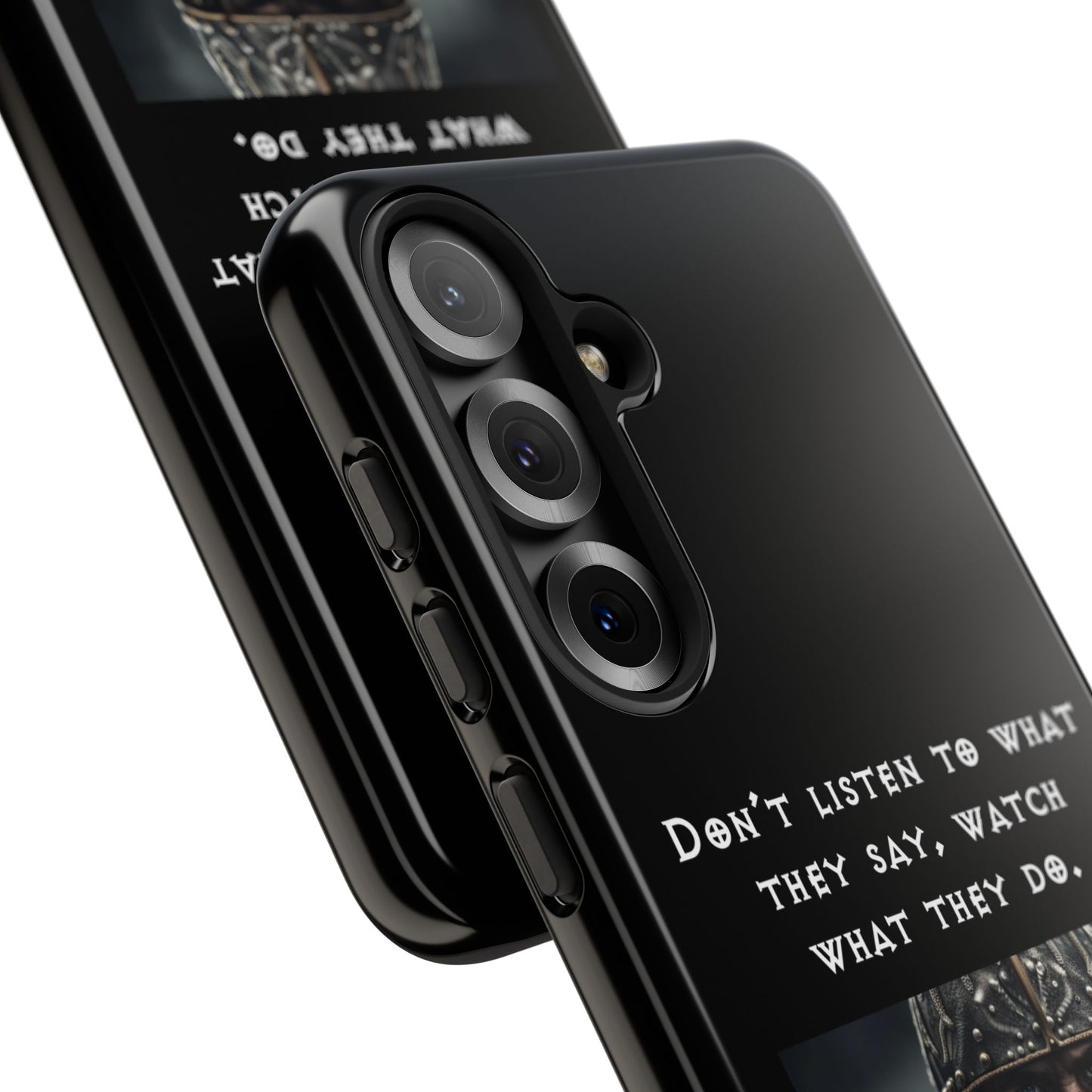 “Watch What They Do” – Viking Quote Tough Phone Case