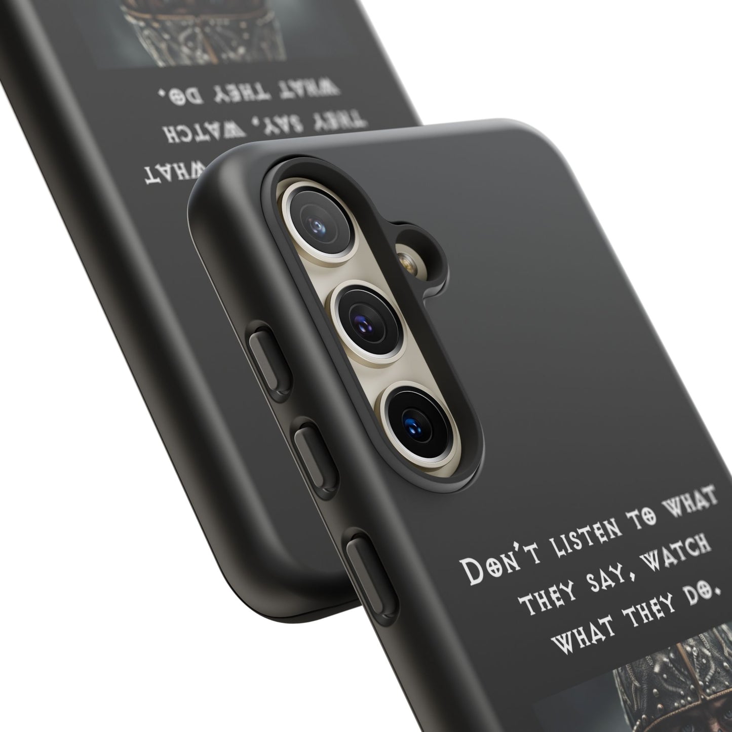 “Watch What They Do” – Viking Quote Tough Phone Case