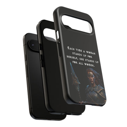 “Stand for All” – Shieldmaiden Warrior Tough Phone Case