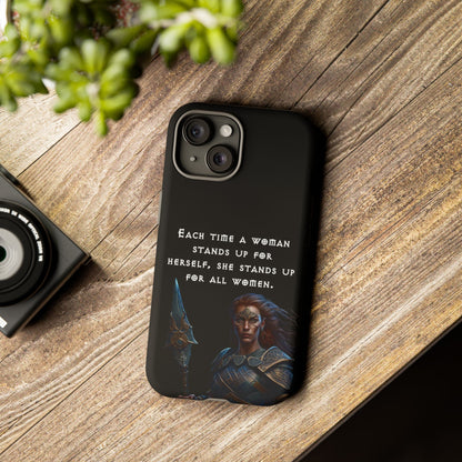 “Stand for All” – Shieldmaiden Warrior Tough Phone Case