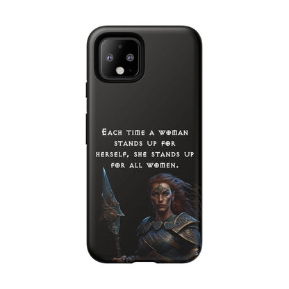 “Stand for All” – Shieldmaiden Warrior Tough Phone Case