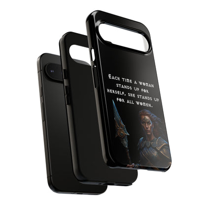 “Stand for All” – Shieldmaiden Warrior Tough Phone Case