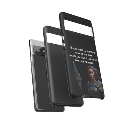 “Stand for All” – Shieldmaiden Warrior Tough Phone Case
