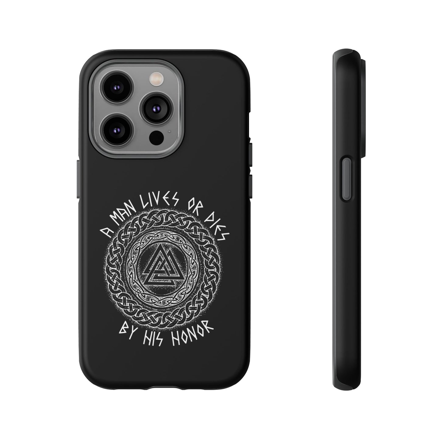 Viking Norse Knotwork Honor Hard Phone Case